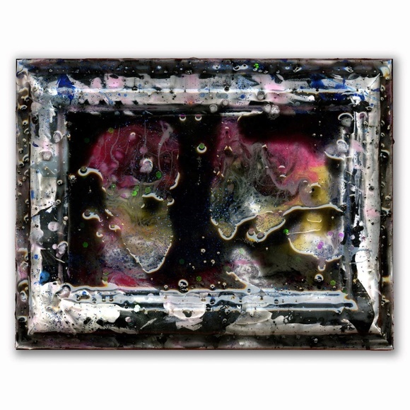 2 Framed Abstract Resin Paintings, by Kathy Morton Stanion - Secret Thoughts 1 - Picture 5 of 5